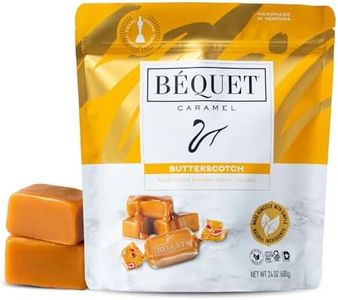 Béquet Caramel - Butterscotch Gourmet Candy - Candy Individually Wrapped - Made in Montana - Kosher (Star D) and Gluten Free - 24 Ounce Resealable Pouch