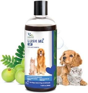 Natural Remedies Lush Me Up Mild Anti-Hairfall Shampoo for Dogs, Cats & Pups of All Breeds, Reduces Hair Fall and Restore Softness and Bounce, Cleans & Conditions, Natural and Safe, 350 ml