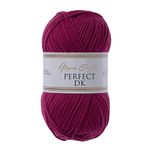 Utopia Crafts DK Double Knitting Yarn, 100g (Dark Raspberry)