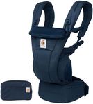 Ergobaby Omni Dream Baby Carrier for Newborns from Birth up to 20.4 kg, 4 Positions SoftTouch Cotton Ergonomic Baby Belly Carrier Back Carrier Baby Carrier (Midnight Blue)