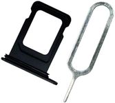 MMOBIEL SIM Card Slot Tray Holder Replacement Compatible with iPhone 14/14 Plus - Incl. Rubber Gasket and Sim Pin - Black