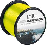 FLADEN VANTAGE PRO Bulk 1/4lb Spools of Extra Strong Monofilament Sea Fishing Line (YELLOW FLUORO) - comes in 15, 20, 30 & 50lbs (20lbs - 576m - 0.45mm)