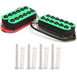 Dilwe 2Pcs Electric Guitar Humbucker Pickup,Durable Waterproof Humbucker Pickups Set Metal Style Guitar Upgrade Accessories