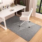 Placoot Office Chair Mat for Hardwood Floor, 55"x35" Computer Chair Mat, Desk Chair Mat, Large Anti-Slip Floor Protector for Home Office Black