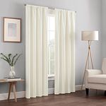 Eclipse Kendall Blackout Thermal Curtain Panel,Ivory,84-Inch