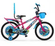 BSA Ambush Cycle with Fat Tyres BMX Frame Design Spoke Covers and Sporty mudguards with Stylish Choice for Adventurous Kids. (Pink, 20t)