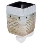 Footprints in The Sand Ceramic Stoneware Electric Plug-in Outlet Wax and Oil Warmer