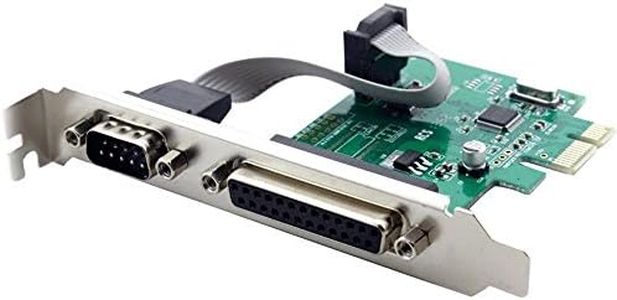 RS232 RS-232 Serial Port COM & DB25 Printer Parallel Port LPT to PCI-E PCI Express Card Adapter Converter WCH382 Chip