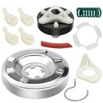 285785 Washer Clutch Assembly Kit & 285753A Motor Coupling Kit & 4pcs 80040 Washer Agitator Dog by Beaquicy - Replacement for Kenmore Whirlpool Roper Washing Machine - Replace 285331,3351342,3946794