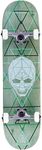 Enuff Skateboards Geo Skull Complete Skateboard, Adult Unisex, Green (Green), 8"