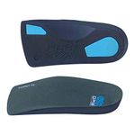 Plantar Fasciitis Orthotic ¾ Insoles. High Performance. Weak & Fallen Arches. Flat Feet. Arch Support. Comfort Fit Shoe Inserts (S - 5-6.5)