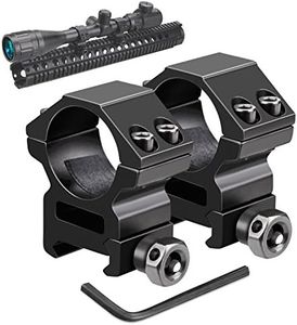 Modkin Rifle Scope Rings, Medium Profile Scope Mounts for Picatinny/Weaver Rail (1 inch, Set of 2)