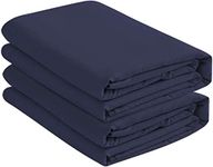 Knit Jersey Microfiber 2 Twin XL Fitted Bottom Bed Sheets (2-Pack) 1800 Ultra Soft - Hypoallergenic - 15" Deep Pocket, 39" x 80" Great for Dorm Room, Hospital & Split King Beds (Twin XL, Navy Blue)