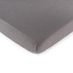 SheetWorld Fitted Youth Bed Sheet - Dark Grey Jersey Knit - Made In USA - 33 inches x 66 inches (83.8 cm x 167.6 cm)