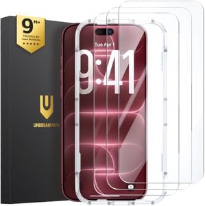 UNBREAKcable 3-Pack Screen Protector for iPhone 18 Pro Max Tempered Glass