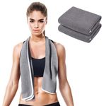 desired body Gym Towels for Sweat (2 Pack) - Absorbent Waffle Fabric Texture Workout Towels for Gym, Sports, and Exercise - Quick-Drying, Odor-Free, and Lightweight - for Men and Women