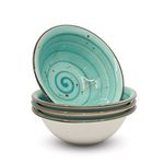 Bascuda Porcelain Cereal Bowl | Bowls Set of 4 | Soup| Cereal | Dessert | Rice | Salad |Side Dish | Snack | Nuts | Microwave and Dishwasher Safe | 17 cm 6.69 Inches (500ml)