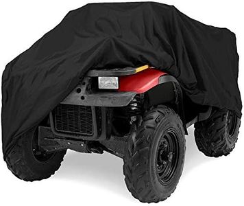 North East Harbor Deluxe All-Weather Water Repellent ATV Cover - Universal Fits up to 86" Length 4-Wheeler 4X4 ATV Black 190T Cover Protects from Rain, Dust, Snow, and Sun - 86'' L x 47'' W x 39'' H