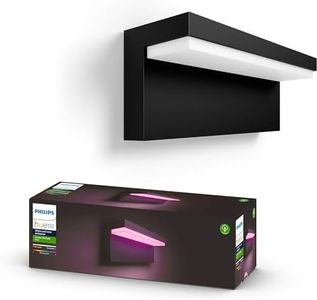 Philips Hue Nyro White and Colour Ambiance LED Smart Outdoor Wall Light for Garden, Patio. [Black] Compatible with Alexa, Google Assistant and Apple HomeKit