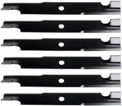 USA Mower Blades U15205BP (6) High-Lift for Exmark® 103-6383 103-6383-S Length 20-1/2 in. Width 2-1/2 in. Thickness .250 in. Center Hole 15/16 in. 60 in. Deck