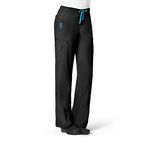 Carhartt Women's Cross-Flex Utility Scrub Pant, Black, Small