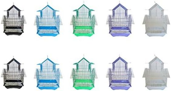 YML Lot of 10 Pagoda Top Parakeet Cage, Small