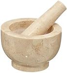 Cilio Champagne Marble Mortar and P
