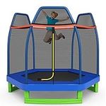 Costway 7FT Kids Trampoline with Sa