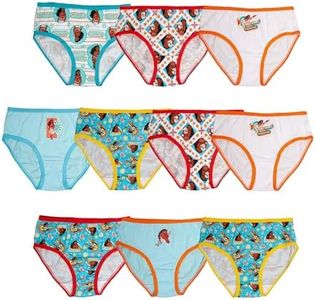Disney Girl's Moana Girls Panty Multipacks Briefs, Moana 10pk, 2-3T US