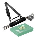 Golf Club Bag Mini Perfect for Men Women Kids with Gift Box and Pocket and Shoulder Strap for Driving Range Course Practice, Golf Bag Lightweight Foldable Durablefor (Carbon)