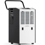Waykar 155 Pints Large Commercial Dehumidifier with Drain Hose and Water Tank, Industrial Dehumidifier in Large Space up to 8000 Sq. Ft for Home, Basements, Whole House, Library, 5-Year Warranty