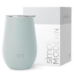 Simple Modern Wine Tumbler with Press-in Lid | Insulated Stainless Steel | Gifts for Women & Men | Spirit Collection | Sea Glass Sage