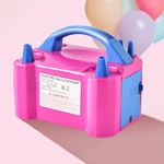 TBGENIUS Electric Balloon Pump - Dual Nozzle Balloon Inflator with Built-in Tie Tool - Portable Balloon Pumper for Party, Wedding, Birthday, Decoration & Promotional Activities.