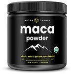 Organic Maca Powder | Peruvian Red, Yellow & Black Maca Root Powder Blend | Maca for Men & Women | Energy, Stamina, Mood & Focus | Gelatinized for Enhanced Bioavailability & Digestion | Vegan, Non-GMO