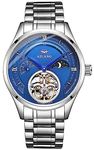 TEINTOP Men's Watch Automatic Mechanical Skeleton Ailang Watches (Blue)