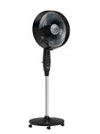 Rowenta, Pedestal Fan, Extreme Outdoor Fan with Remote, 65 Inches, Ultra Quiet Fan, Oscillating, Portable, 3 Speeds, Digital Control, Black, Ourdoor, VU4510