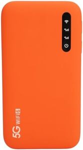 Routeur Portable Wi-FI 6 Double Bande 5G, Point D'accès Mobile Haut Débit, avec Emplacement pour Carte SIM, Compatible avec 16 Appareils et Batterie 6100 MAh