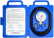 UHARBOUR Manometer Gas Pressure Tester, Manometer LP Gas Pressure Tester Gauge 0-10" W.C, 1/8" NPT Fitting with Barbed Connection, 40" Hose