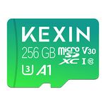 KEXIN Micro SD 256GB, Micro SD Card 256GB Up to 100MB/sec(R) SD Card 256GB Memory Card MicroSDXC A1, U3, C10, V30 Micro SD Card