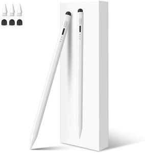 MEKO Stift für iPad Apple 2018-2024 mit Gummispitze Schnellladefunktion Palm Rejection und Neigungssensitivität für iPad Pro 11''/12,9''/ iPad 10/9/8/7/6. Gen/iPad Mini 6/5. Gen/iPad Air 5/4/3. Gen