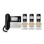 VTech DECT 6.0 3-Handsets Corded/Cordless Phone for Home with Answering Machine, Call Blocking, Caller ID, Large Backlit Display, Duplex Speakerphone, Intercom, Landline Line-Power: VG208-3