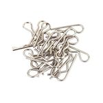 50pcs Stainless RC Car Body Clips R Pins Suitable for All 1/8th 1/10th 1/12th Scale Traxxas Redcat HPI Himoto HSP Exceed RC Car Parts Truck Buggy Shell Replacement