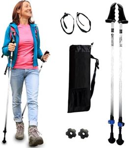 York Nordic Motivator Walking Poles for Balance and Rehab - Patented Stability Grips - Lightweight, Adjustable, and Collapsible - 2 Pieces Adjustable w/flip Locks - Heights 4'6" up to 6'2" - 230 lbs