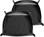Oncpcare 2Pcs Waterproof Pet Playpen Mat 59"x59" Guinea Pig Cage Liner Tarp Bottom Reusable Base for Rabbits, Bunny, Ferrets and Other Small Animals (Black)