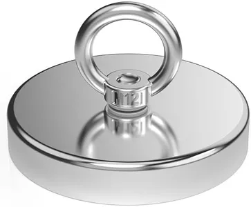 Magnetpro Fishing Magnet, Over 1700 Lbs Pulling Force Strong Neodymium Magnet Heavy Duty, Rare Earth Magnets with Eyebolt, Diameter 4.72 inches for Magnetic Fishing, Hunting, Retrieving in River