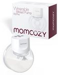 Momcozy Hands-Free Breast Pump S12 Pro, Wearable, Portable Pump with Soft Double-Sealed Flange 24mm, 3 Modes & 9 Levels Electric Breast Pump for Easy Pumping, Smart Display (1 Pack, White)