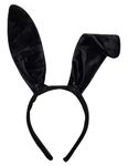 evelay Black Rabbit Ears Hare Headband Fancy Dress Costume Accessory Easter Bunny