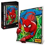 LEGO ART The Amazing Spider-Man 3D Wall Art Set, Buildable Canvas Poster, Super Hero Home Decoration, Creative Activity, Comic Gift for Teens and Adults 31209