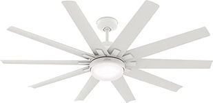 Hunter Fan Company 50720 Overton Ceiling Fan, 60, Matte White