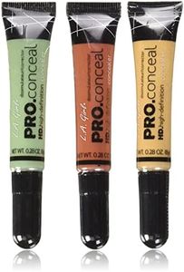 L.A. Girl Pro Conceal Set Orange, Yellow, Green Correctors Pack of 3 Without Sponge